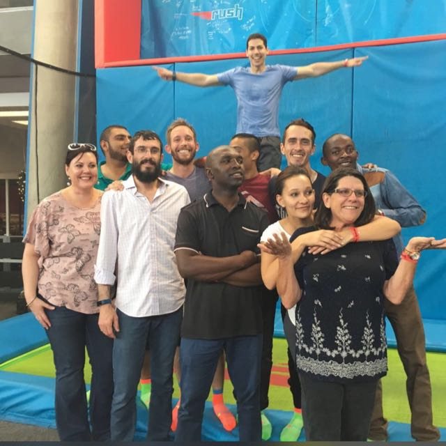 The Syte team together at a team-building outing
