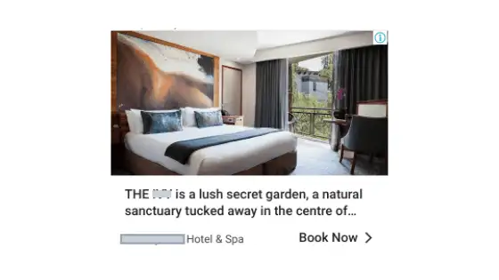 Hotel Remarketing Ad