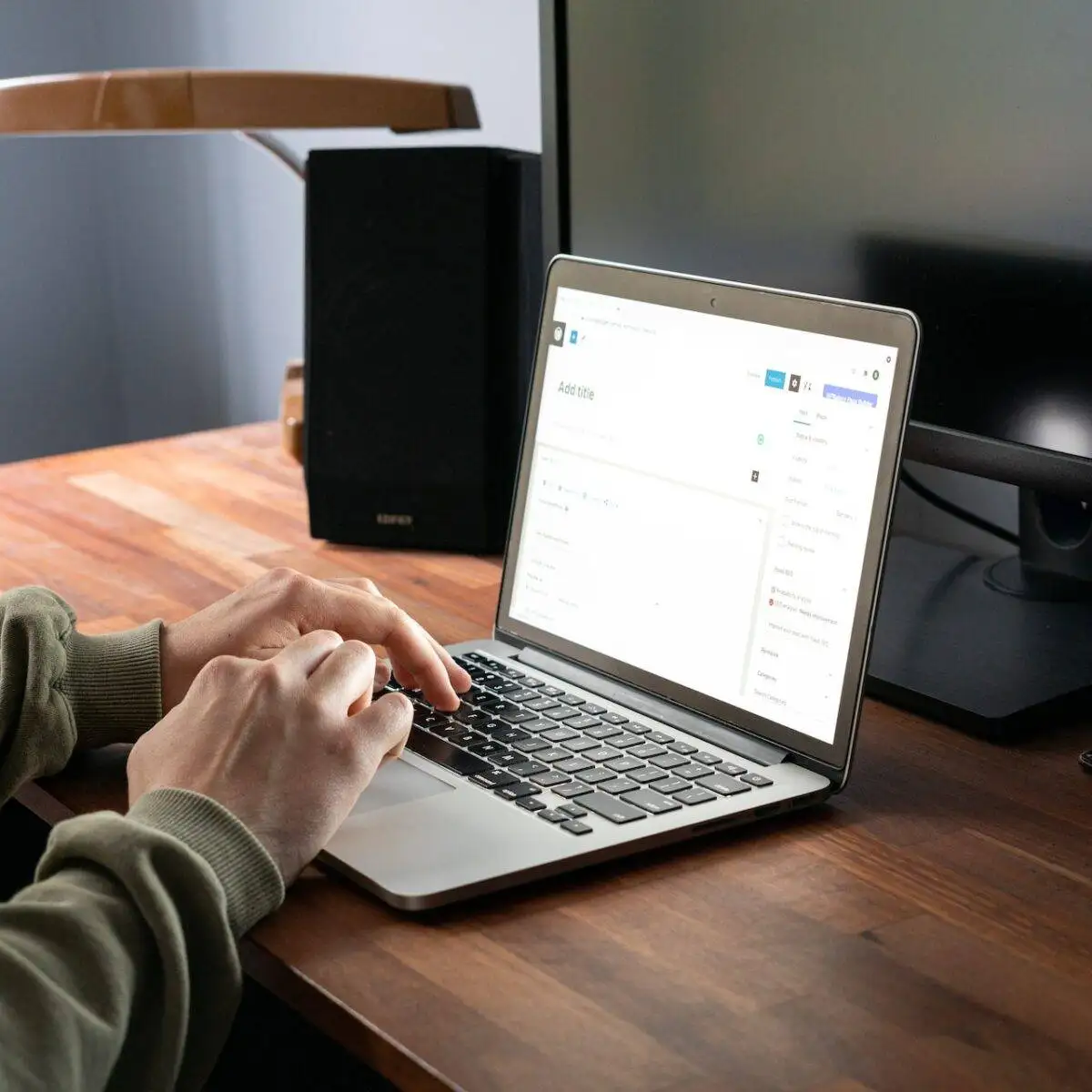 Why Your Website's Future Depends on SEO Marketing 2 Person working on content and SEO marketing in the backend of wordpress