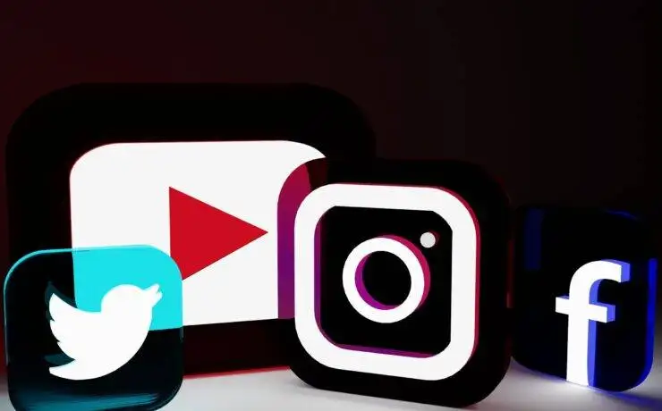 Various social media logos used by a digital marketing agency