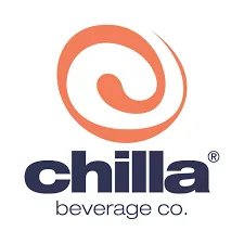a logo for a beverage company, Chilla beverage co