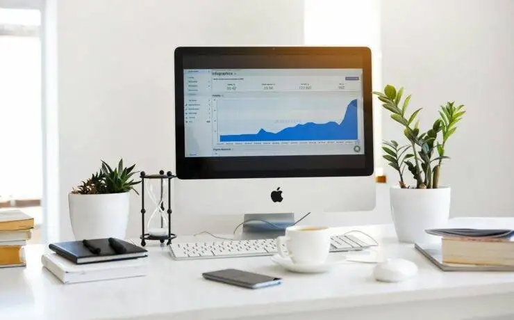 The Ultimate Guide to Choosing the Right Ecommerce SEO Agency for Your Business 12 a computer on a desk looking at an ecommerce SEO agency
