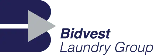 Bidvest Laundry Group logo with text on it