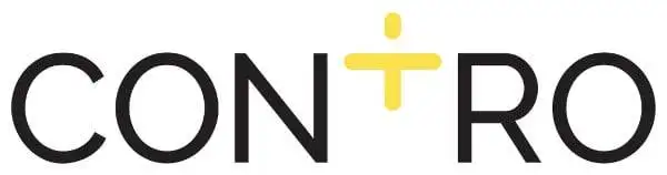 a black and yellow symbol for Contro Logo