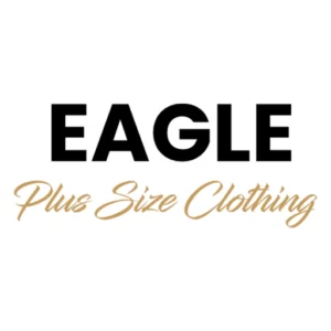Eagle Clothing Logo Eagle Clothing Logo, black and gold text on a white background