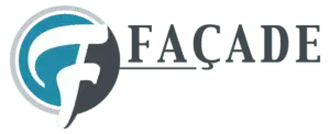 Facade Projects Logo Facade logo with a person holding a white object