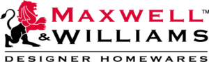 Maxwell Williams Logo Maxwell & Williams black background with red letters