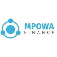 Mpowa Finance logo with blue circles and dots