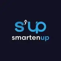 a blue and white logo for Smarten Up