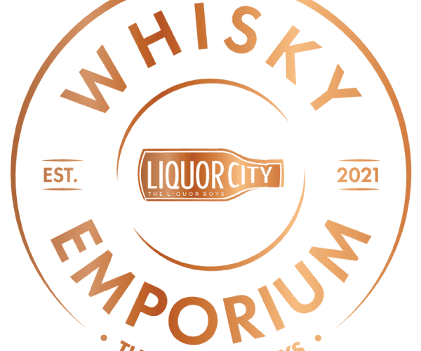a logo for a liquor store, Whiskey Emporium